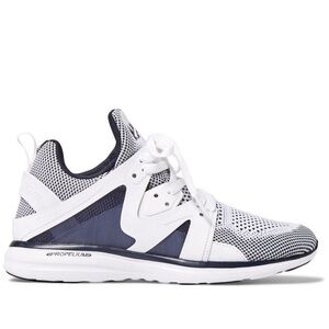 APL Women’s Ascend White Midnight Blue Lace Up Sneakers Propelium Tech Loom 9